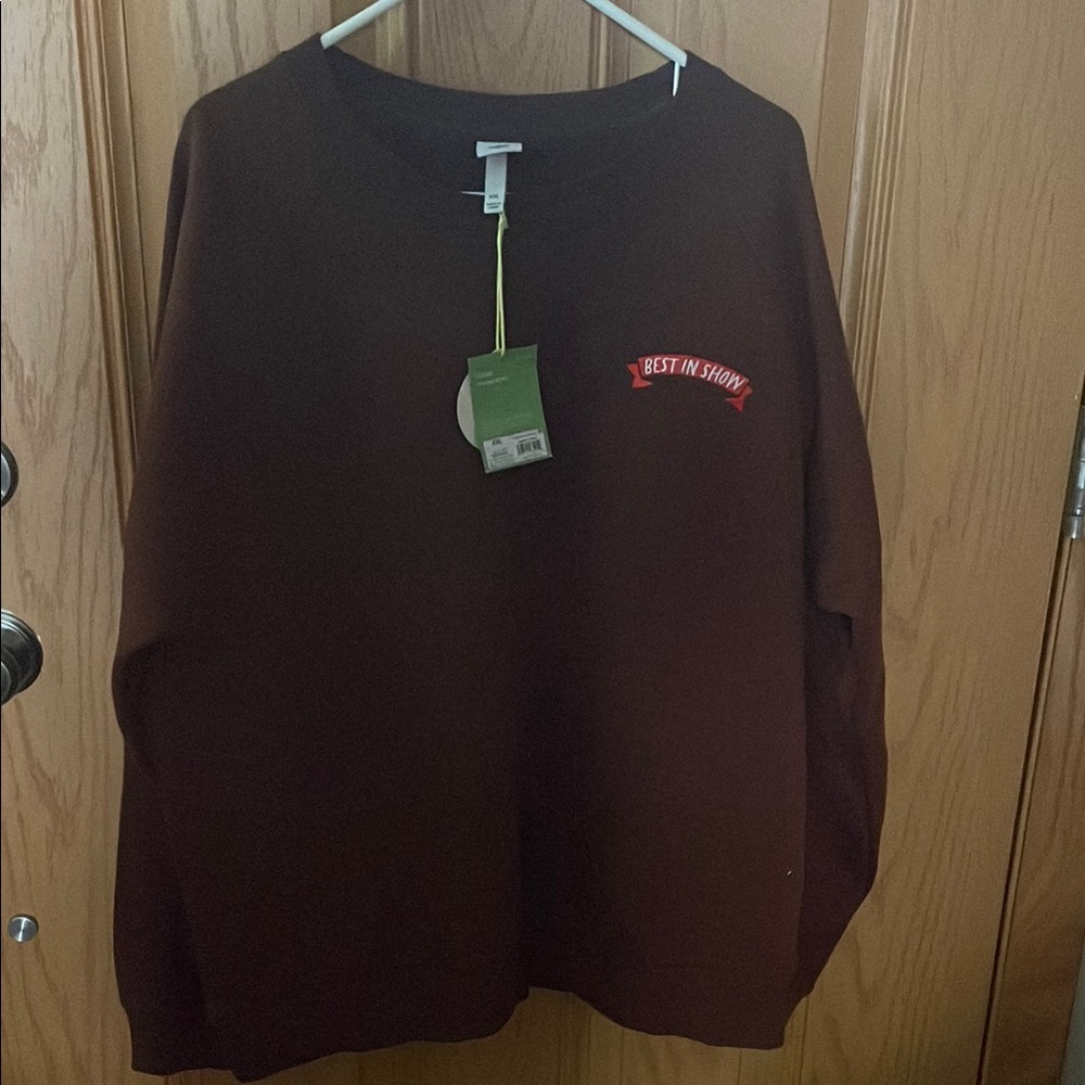Classic Burgundy Crewneck Sweatshirt with “Best in Show” logo